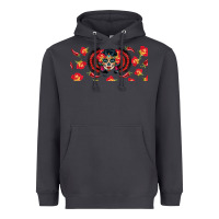 Smoke sugar skull rose libbey glass Heavyweight Hoodie - BundleAndBundleShop