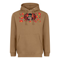 Toasted Coconut sugar skull rose libbey glass Heavyweight Hoodie - BundleAndBundleShop