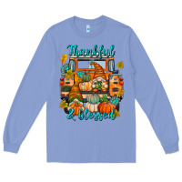 Colony Blue Thankful Blessed Long Sleeve Tee - texasbilliewilder