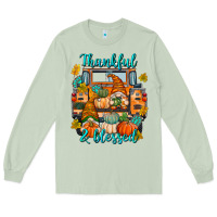 Matcha Thankful Blessed Long Sleeve Tee - texasbilliewilder