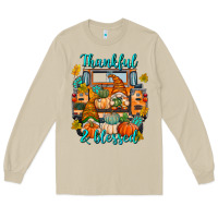Mushroom Thankful Blessed Long Sleeve Tee - texasbilliewilder