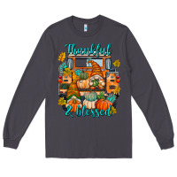 Smoke Thankful Blessed Long Sleeve Tee - texasbilliewilder