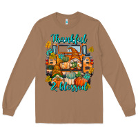 Toasted Coconut Thankful Blessed Long Sleeve Tee - texasbilliewilder