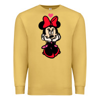 Antique Gold Minnie Mouse Premium Sweatshirt - CowhideDigitalArt