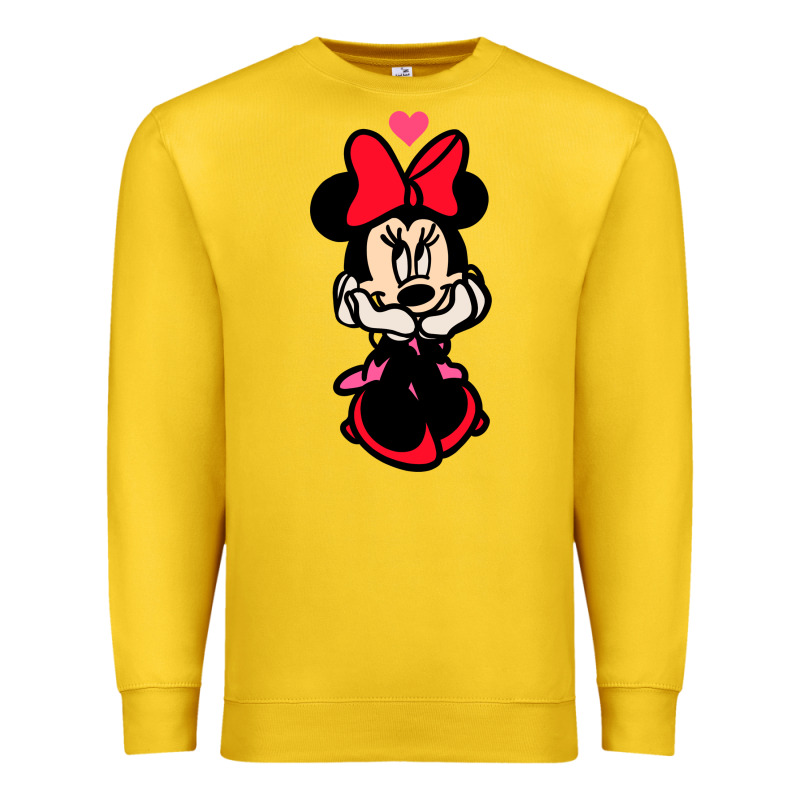 Minnie Mouse Premium Sweatshirt by CowhideDigitalArt | Teevron
