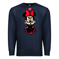 Navy Minnie Mouse Premium Sweatshirt - CowhideDigitalArt
