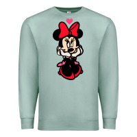 Seafoam Minnie Mouse Premium Sweatshirt - CowhideDigitalArt