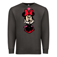 Smoke Minnie Mouse Premium Sweatshirt - CowhideDigitalArt