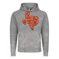 Cloud Rock Texas Map Western Tooled Leather Pattern Vintage Hoodie - Bettercallsaul