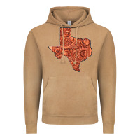 Vintage Camel Texas Map Western Tooled Leather Pattern Vintage Hoodie - Bettercallsaul