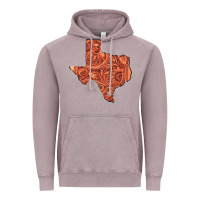 Vintage Zinc Texas Map Western Tooled Leather Pattern Vintage Hoodie - Bettercallsaul