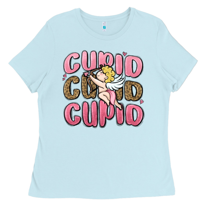 Cupid Cupid Cupid Valentine's Day Ladies Tee by MaliasSmallBusiness | Teevron
