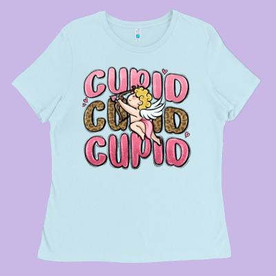 Cupid Cupid Cupid Valentine's Day Ladies Tee Designed By Maliassmallbusiness