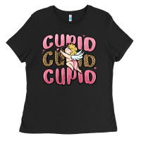 Black cupid cupid cupid valentine's day Ladies Tee - MaliasSmallBusiness