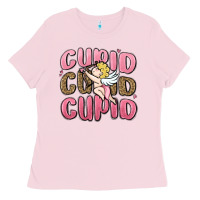 Bubblegum Pink cupid cupid cupid valentine's day Ladies Tee - MaliasSmallBusiness