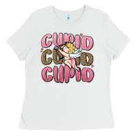 White cupid cupid cupid valentine's day Ladies Tee - MaliasSmallBusiness