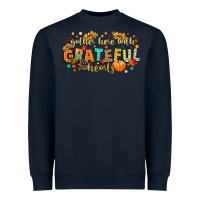 Navy gather here with grateful hearts Heavyweight Sweatshirt - CowGirlArtShop