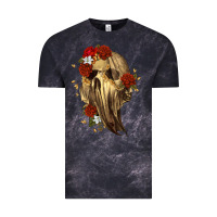 Cloud Black Ghost Skeleton Vintage Tee - RanaPortraitStore