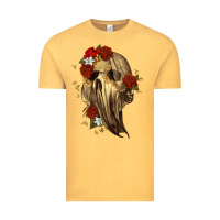 Vintage Mustard Ghost Skeleton Vintage Tee - RanaPortraitStore