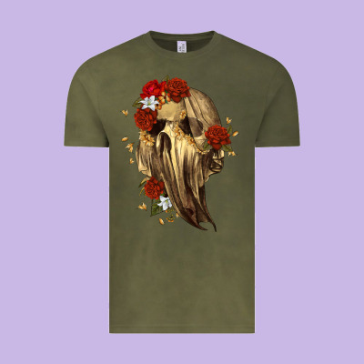 Ghost Skeleton Vintage Tee Designed By Ranaportraitstore
