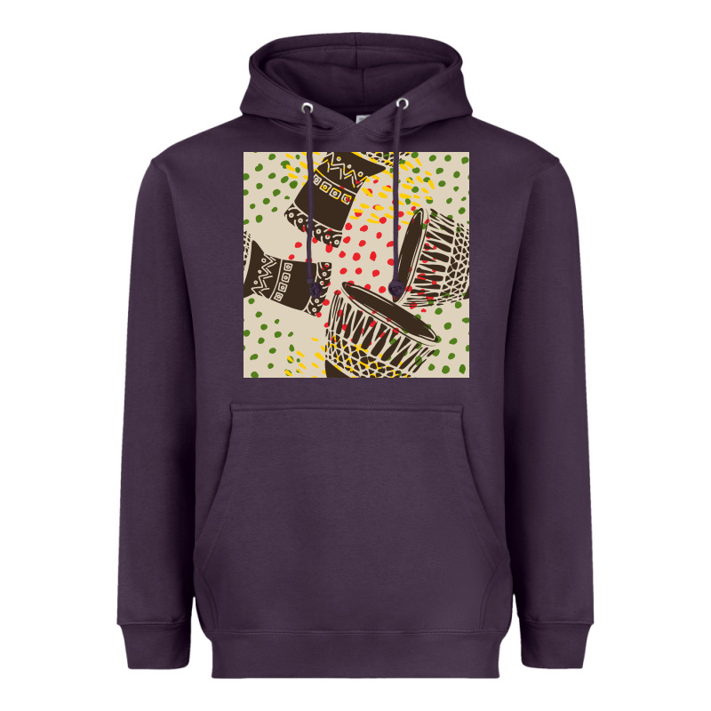 African Drum Seamless Pattern Heavyweight Hoodie by BundleAndBundleShop | Teevron