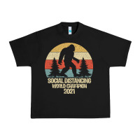 Bigfoot Social Distancing World Champion Urban Heavy Tee | Teevron