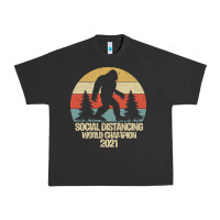 Pigment Black Bigfoot Social Distancing World Champion Urban Heavy Tee - Bettercallsaul