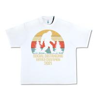 White Bigfoot Social Distancing World Champion Urban Heavy Tee - Bettercallsaul