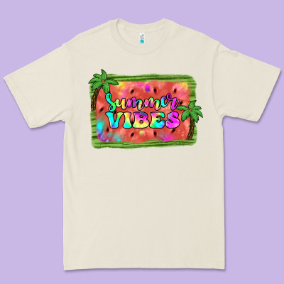 Summer Vibes Watermelon Premium Tee Designed By Jahusdesignshop