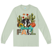 Matcha Howdy Fall Long Sleeve Tee - texasbilliewilder