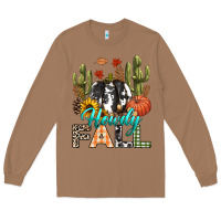 Toasted Coconut Howdy Fall Long Sleeve Tee - texasbilliewilder