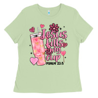 Matcha valentine jesus fills my cup Ladies Tee - MaliasSmallBusiness