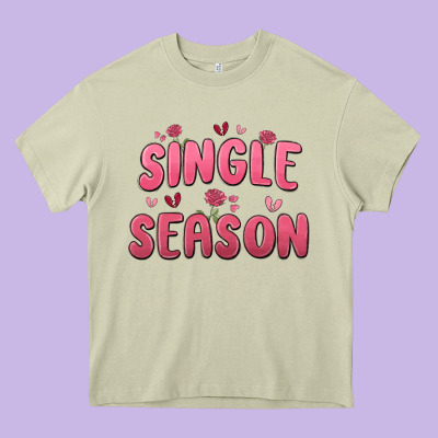 Single Season Heavy Core Tee Designed By Maliassmallbusiness