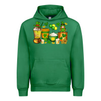 Emerald st patrick's day coffee cups with gnome Urban Hoodie - Artiststas