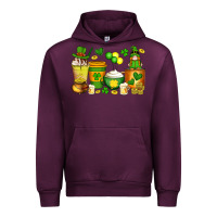 Mauve Wine st patrick's day coffee cups with gnome Urban Hoodie - Artiststas