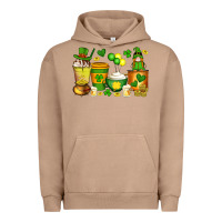 Pigment Burro st patrick's day coffee cups with gnome Urban Hoodie - Artiststas