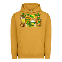 Pigment Peanut Butter st patrick's day coffee cups with gnome Urban Hoodie - Artiststas