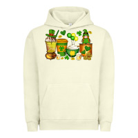 Pigment Pistachio st patrick's day coffee cups with gnome Urban Hoodie - Artiststas