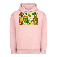 Pigment Salmon st patrick's day coffee cups with gnome Urban Hoodie - Artiststas