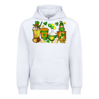 White st patrick's day coffee cups with gnome Urban Hoodie - Artiststas