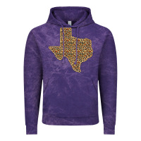 Cloud Purple Western Texas Map Leopard Pattern Vintage Hoodie - Bettercallsaul