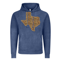 Vintage Denim Western Texas Map Leopard Pattern Vintage Hoodie - Bettercallsaul