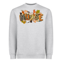 Heather Grey fall nurse Heavyweight Sweatshirt - CowGirlArtShop