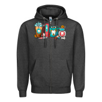 Charcoal Heather Dentist Coffee Cups Zipper Hoodie - FaDigitalArtStudio