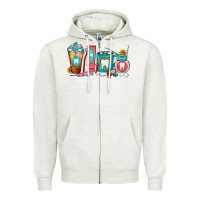 Oatmeal Heather Dentist Coffee Cups Zipper Hoodie - FaDigitalArtStudio