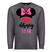 Charcoal Heather Minnie Mouse Premium Sweatshirt - CowhideDigitalArt