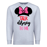 Heather Grey Minnie Mouse Premium Sweatshirt - CowhideDigitalArt
