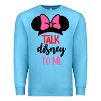 Ocean Blue Minnie Mouse Premium Sweatshirt - CowhideDigitalArt