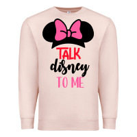 Pale Pink Minnie Mouse Premium Sweatshirt - CowhideDigitalArt