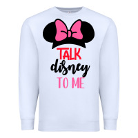 White Minnie Mouse Premium Sweatshirt - CowhideDigitalArt